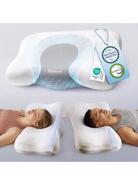 Ergonomic Cervical Neck Pillow for Pain Relief, Supportive Sleep Aid, Comfort